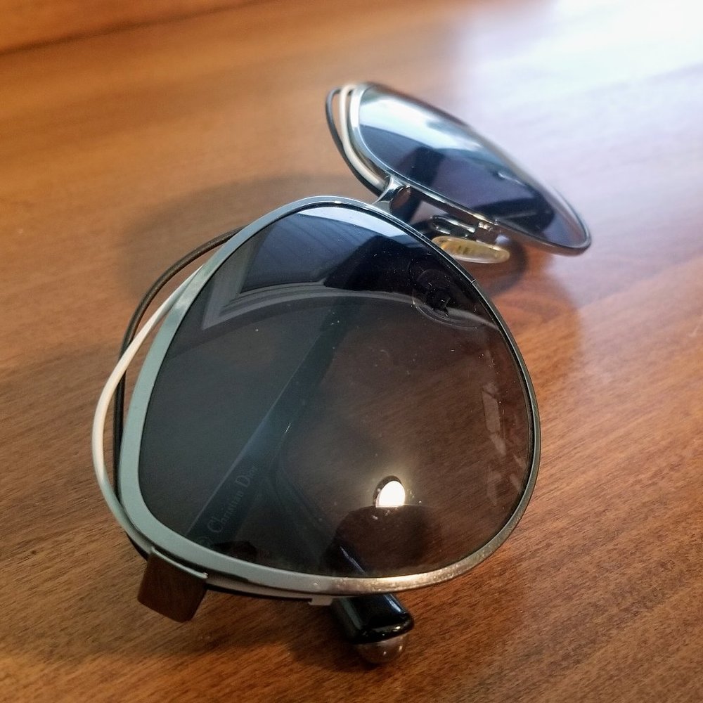 Songe Dior Sunglasses Black and White